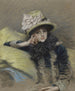 Portrait de jeune femme - James Tissot — näkymä teoksesta