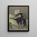 Portrait de jeune femme - James Tissot — kehystetty taideteos seinällä