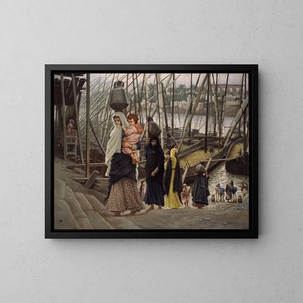 Le séjour en Égypte - James Tissot — kehystetty taideteos seinällä