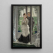 Deux figures à une porte La Proposition - James Tissot — kehystetty taideteos seinällä