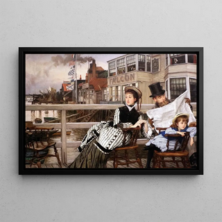 James Tissot - Waiting for the ferry at the falcon tavern.webp