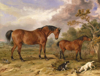 Portrait du réformateur Blucher Tory et du berceau appartenant à Rowland Alston Esq MP - James Ward — näkymä teoksesta