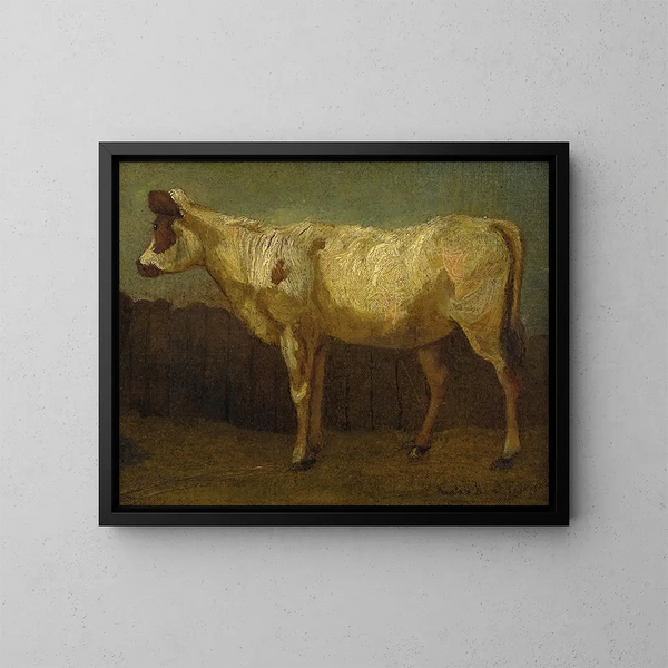 Portrait d'une vache - James Ward — kehystetty taideteos seinällä