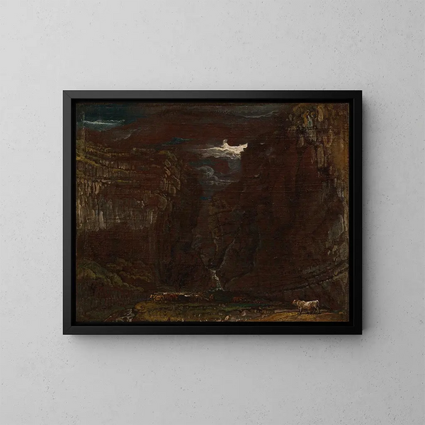Esquisse pour Gordale Scar - James Ward — kehystetty taideteos seinällä