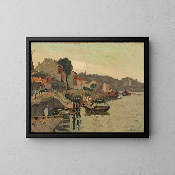 Village côtier - James Wilson Morrice — kehystetty taideteos seinällä