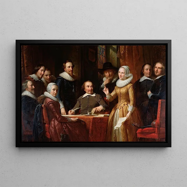 Jan Adam Kruseman - Muiden kehä - Maalaus — kehystetty taideteos seinällä