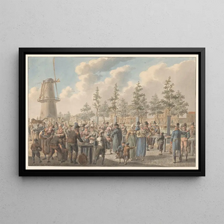 Jan Anthonie Langendijk - De vismarkt te Rotterdam.webp
