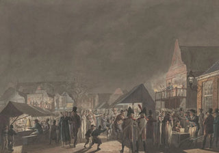 Jan Anthonie Langendijk - Kermis op de Botermarkt te Amsterdam.webp