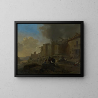 Jan Asselijn - Peasants by a River Bank.webp