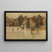 Maisons du vieux Anvers, Handschoenmarkt - Jan August Hendrik Leys — kehystetty taideteos seinällä