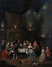 Garden-party devant un château - Jan Baptist Lambrechts — näkymä teoksesta