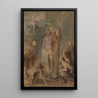 Jan Boeckhorst - The Risen Christ Surrounded by Saints.webp