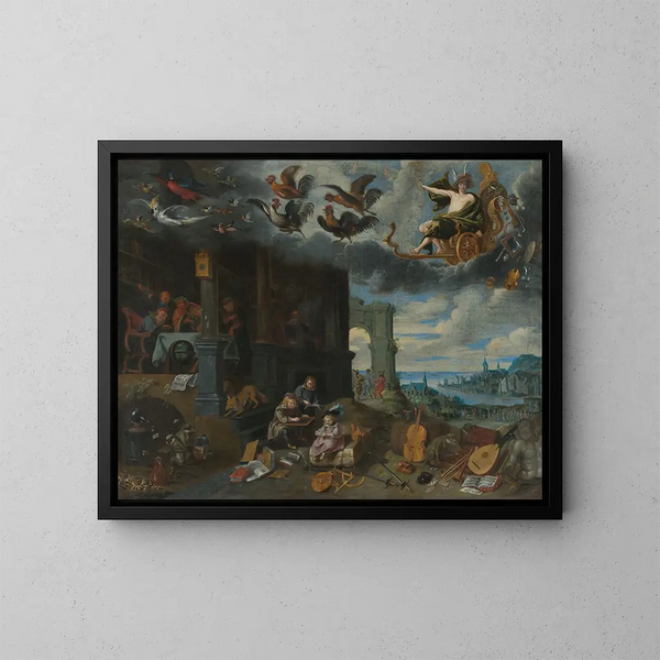 Lasten planeetasta Merkurius - Jan Brueghel nuorempi — kehystetty taideteos seinällä