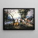 Jan Brueghel nuoremman "Neljän eläimen astuessa Nooan arkkiin" - Maalaus — kehystetty taideteos seinällä
