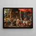 Jan Brueghel nuorempi - Venus tulenvalajalla Vulkaanin ateljeessa — kehystetty taideteos seinällä