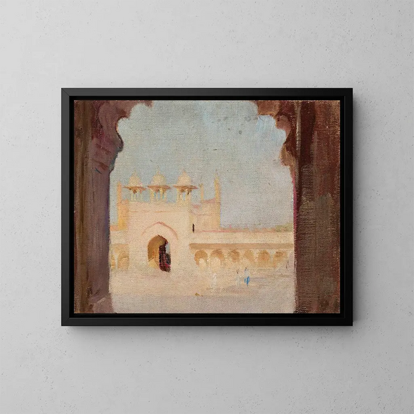 Palais d'Agra lors du voyage en Inde - Jan Cybis — kehystetty taideteos seinällä