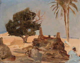 Jan Cigliski - Cemetery at the pyramids From the journey to Egypt.webp