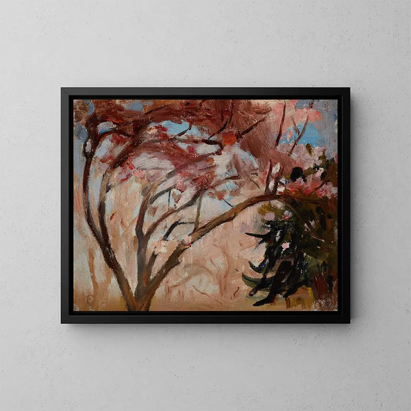 Magnolia de Crimée - Jan Cybis — kehystetty taideteos seinällä