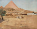 Motif de désert et de pyramide du voyage en Égypte - Jan Cybis — näkymä teoksesta