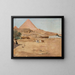Motif de désert et de pyramide du voyage en Égypte - Jan Cybis — kehystetty taideteos seinällä
