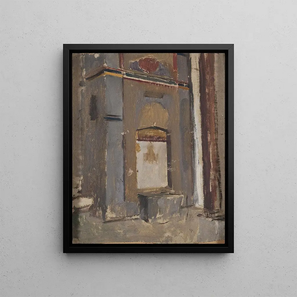 Jan Cigliski - Fountain in the khans palace in Bakhchisaray From the journey to Crimea between 1887 and 1899.webp