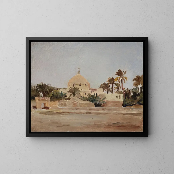 Kairosta Egyptin matkalle - Jan Cybis — kehystetty taideteos seinällä