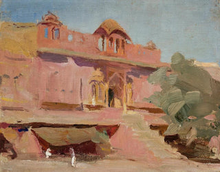 Bâtiments de Jaipur lors du voyage en Inde - Jan Cybis — näkymä teoksesta