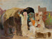 Peinture de Jaipur: l'éléphant du voyage en Inde - Jan Cybis — näkymä teoksesta