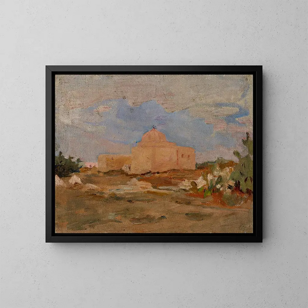La mosquée de l'Épée à Kairouan - Jan Cybis — kehystetty taideteos seinällä