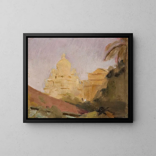 Temple de Mumbai, du voyage en Inde - Jan Cybis — kehystetty taideteos seinällä
