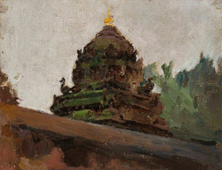 Jan Cigliski - Old temple in Madras From the journey to India.webp