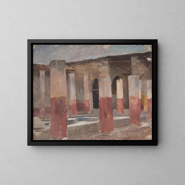 Pompeiji - Jan Cybis — kehystetty taideteos seinällä