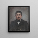 Portrait de Sigma Syromyatnikov - Jan Cybis — kehystetty taideteos seinällä