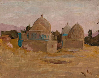 Mosquée Shahi Zinda de Samarcande, du voyage en Turkestan - Jan Cybis — näkymä teoksesta