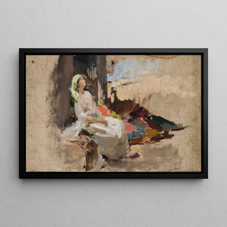 Jan Cigliski - Sketch for the painting Potocka in Bakhchisaray.webp
