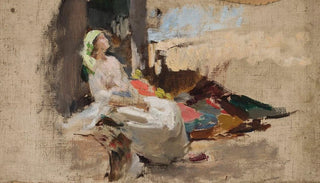 Jan Cigliski - Sketch for the painting Potocka in Bakhchisaray.webp