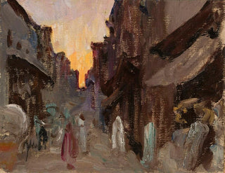 Rue de Tanjore, du voyage en India - Jan Cybis — näkymä teoksesta