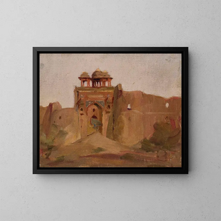 Jan Cigliski - Temple From the journey to India.webp