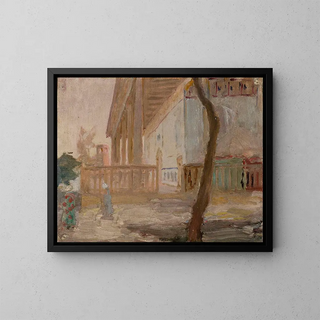 Jan Cigliski - Turkestan  mosque fence From the journey to Turkestan.webp