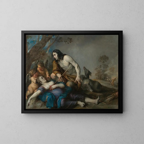 Céphale et Procris - Jan Cossiers — kehystetty taideteos seinällä