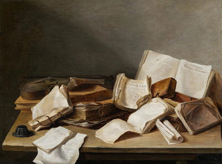 Jan Davidsz de Heem - Still Life with Books and a Violin.webp