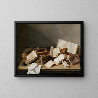 Jan Davidsz de Heem - Still Life with Books and a Violin.webp