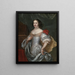Portrait d'une dame - Jan de Baen — kehystetty taideteos seinällä