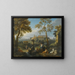 Figures classiques assises près de ruines dans un paysage italique - Jan Frans van Bloemen — kehystetty taideteos seinällä