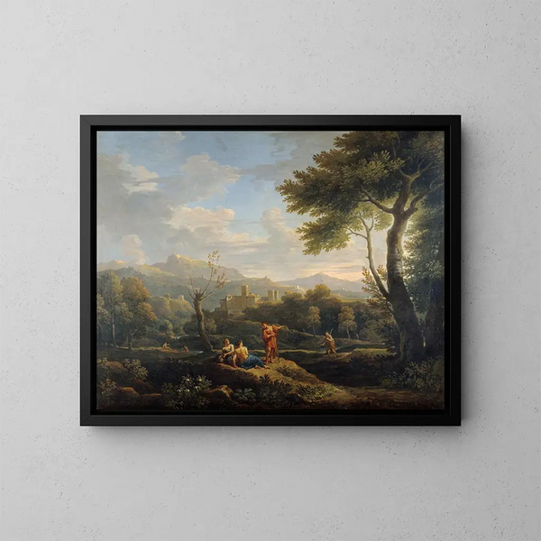 Italia maisema - Jan Frans van Bloemen — kehystetty taideteos seinällä