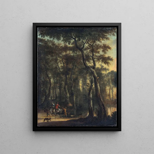 Jan Hackaert - Hunters in the Woods.webp