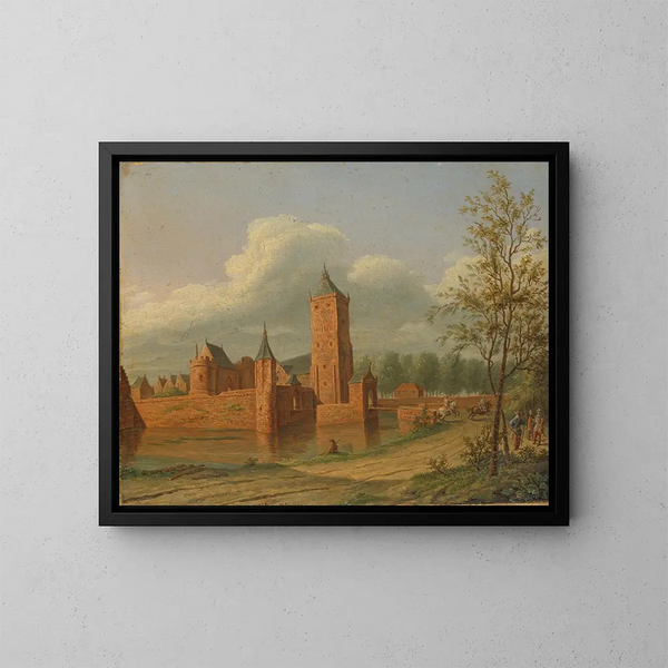 Château de Batestein près de Vianen - Jan Jacob Teyler van Hall — kehystetty taideteos seinällä