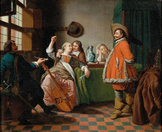 Chez les entremetteurs - Jan Josef Horemans l'Ancien — näkymä teoksesta