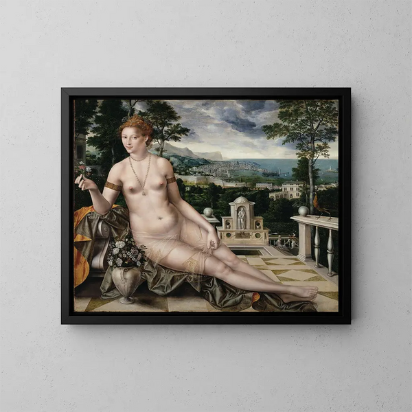 Vénus de Cythère - Jan Massys — kehystetty taideteos seinällä