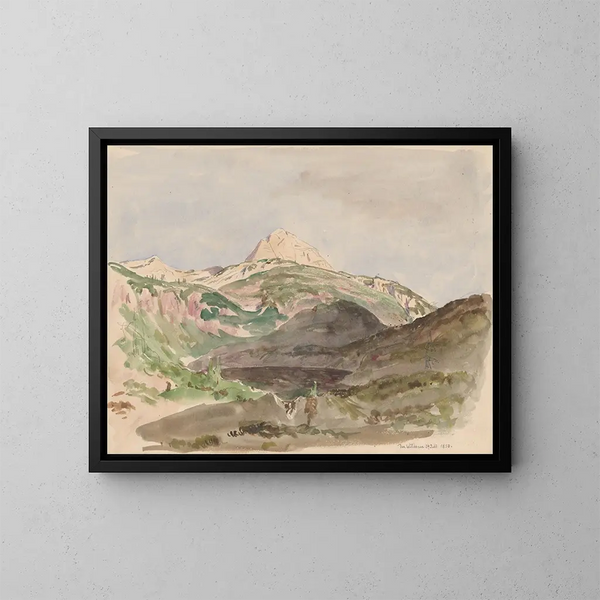 Vue du Wildesee - Jan Nowopack — kehystetty taideteos seinällä